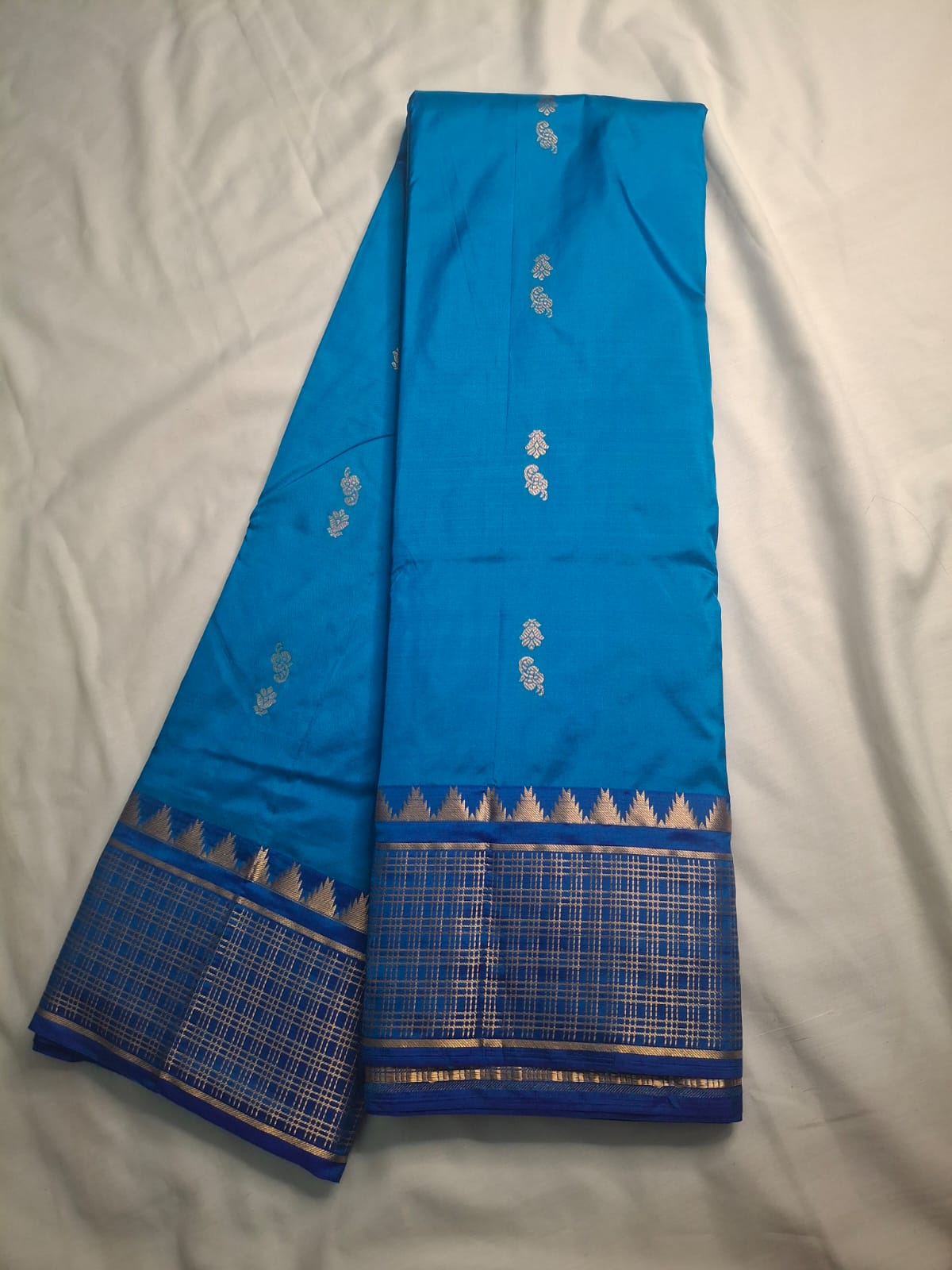 Kanchi Silk Saree with Buttas