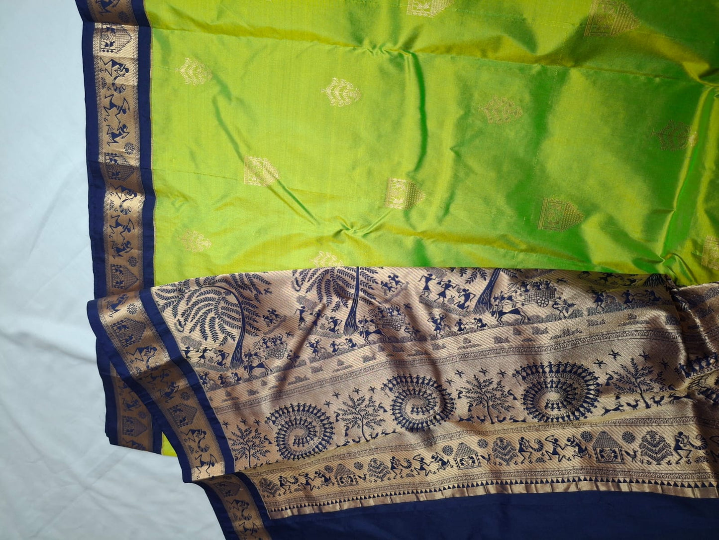 Kanchi Silk Saree with Buttas