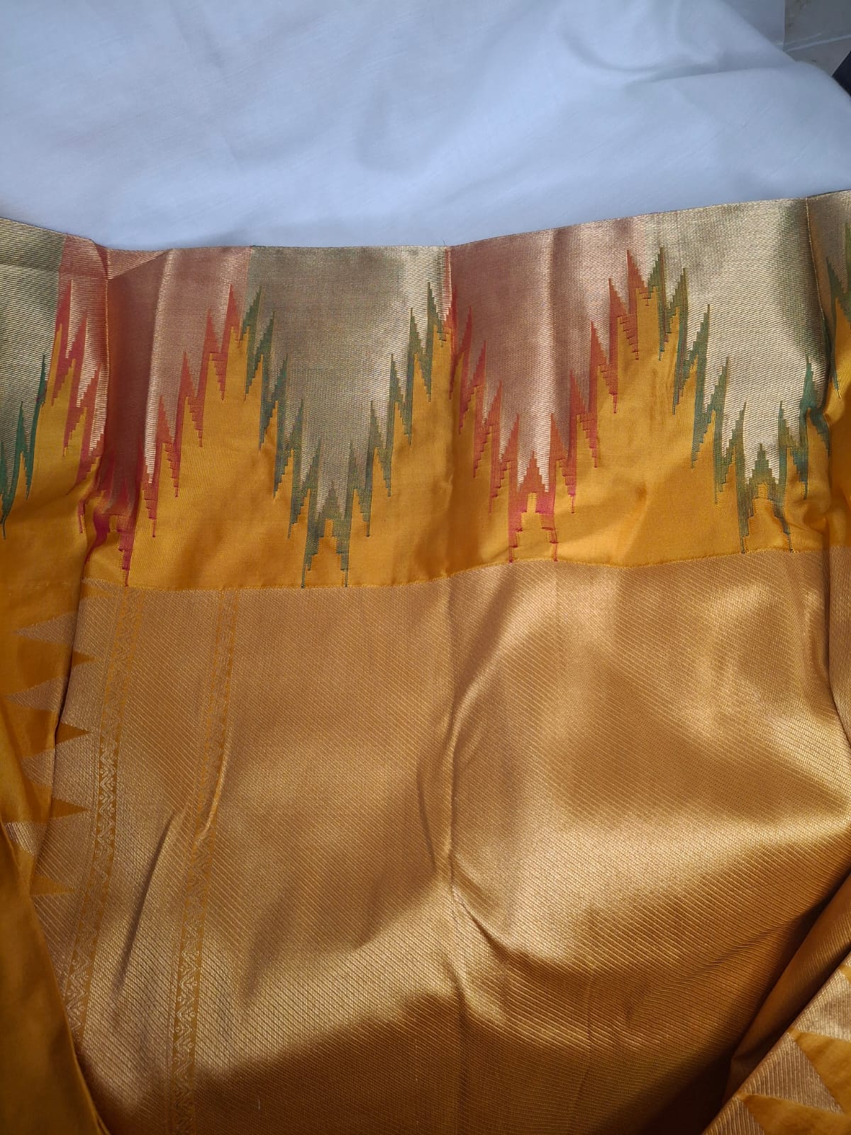 Kanchi Silk Saree with Temple Border