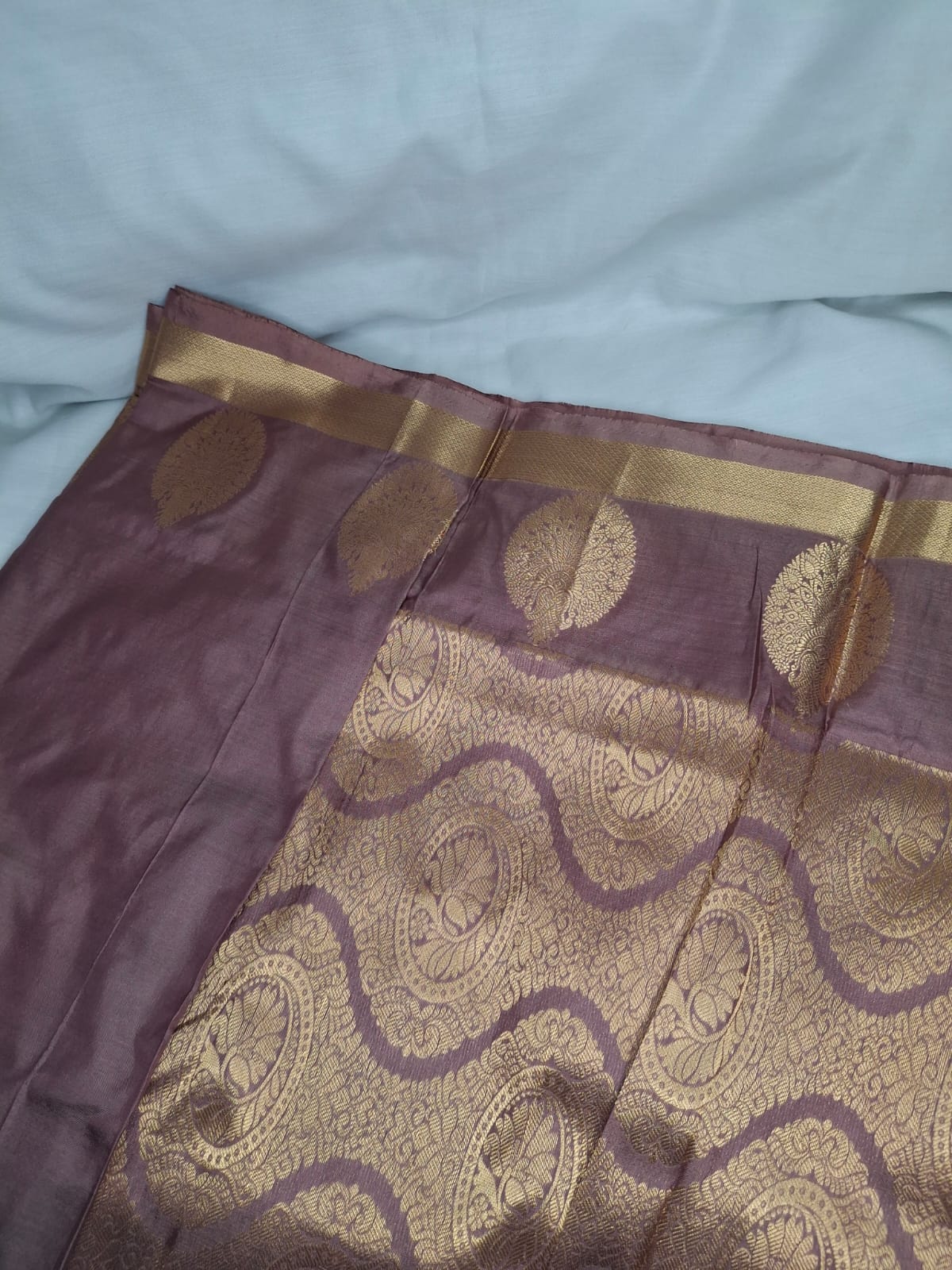 Pure Kanchi Silk Saree with Beat Border