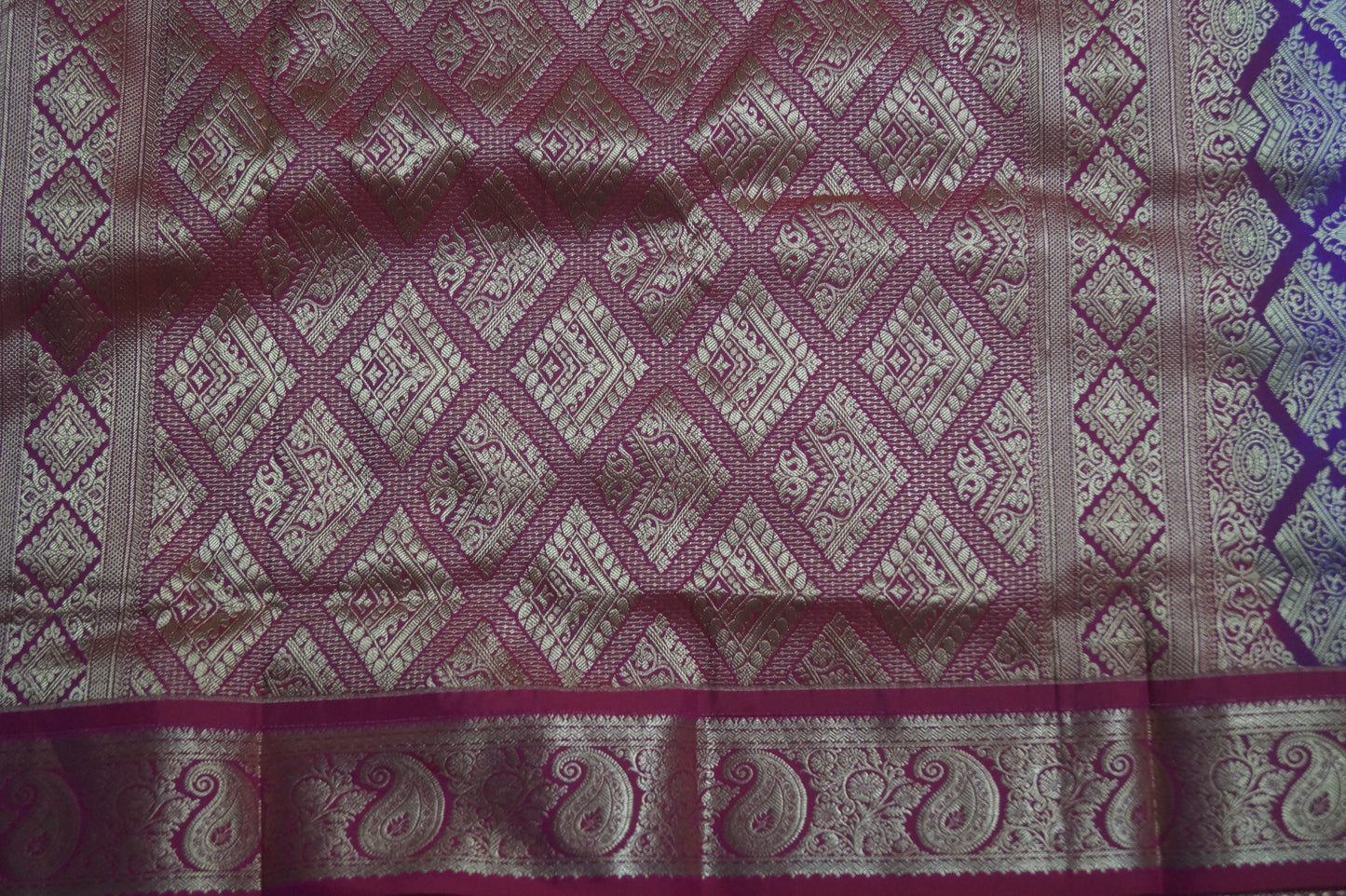 Kanchi Silk Saree with Buttas