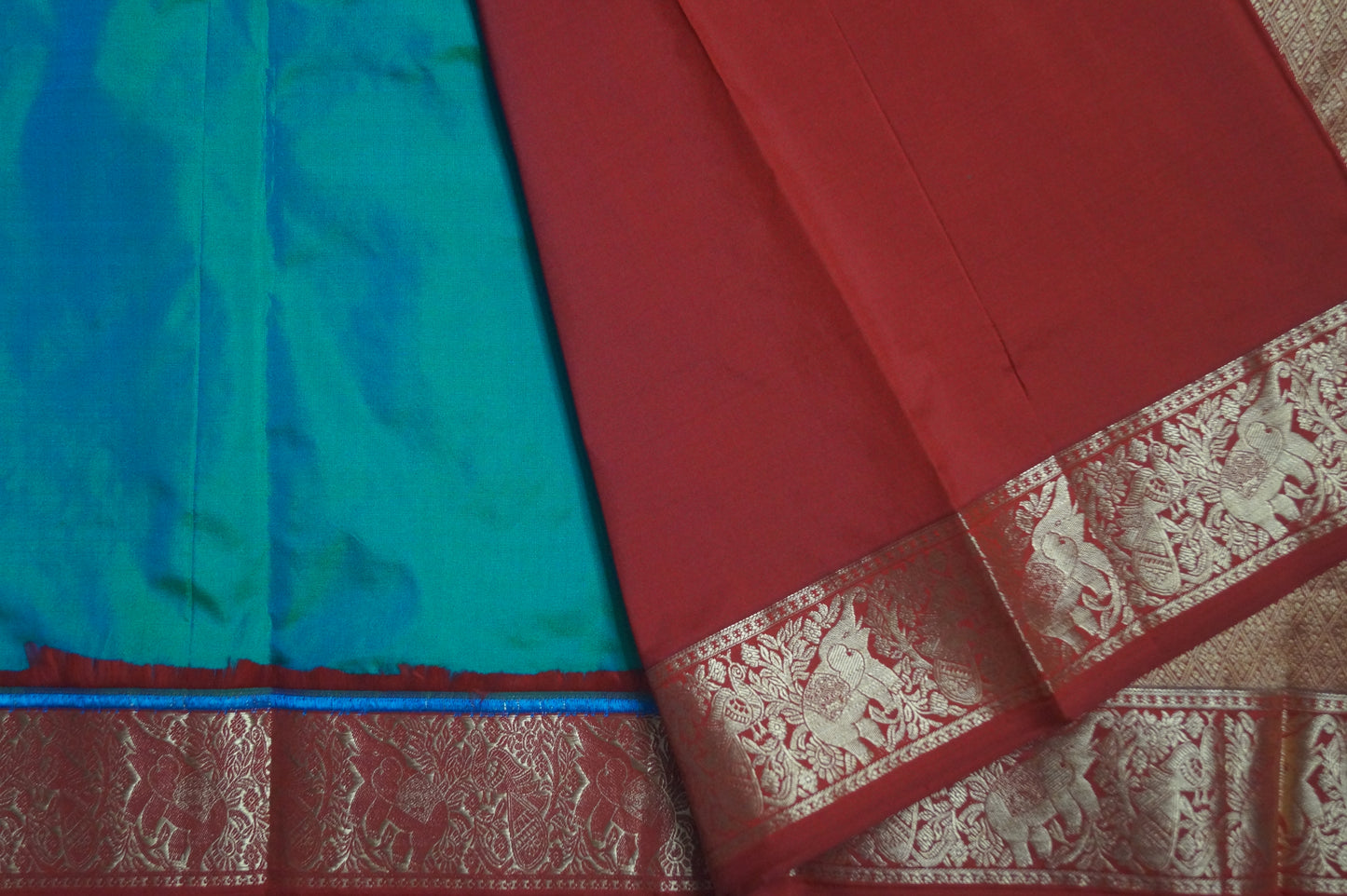 Kanchi Silk Saree with Buttas