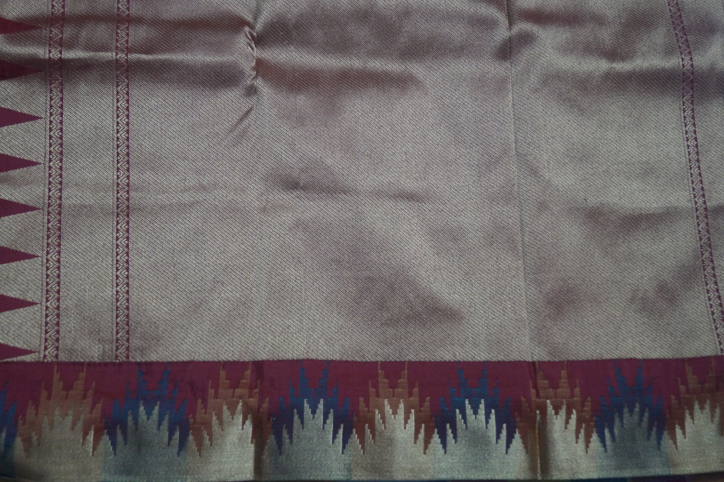 Kanchi Silk Saree with Temple Border