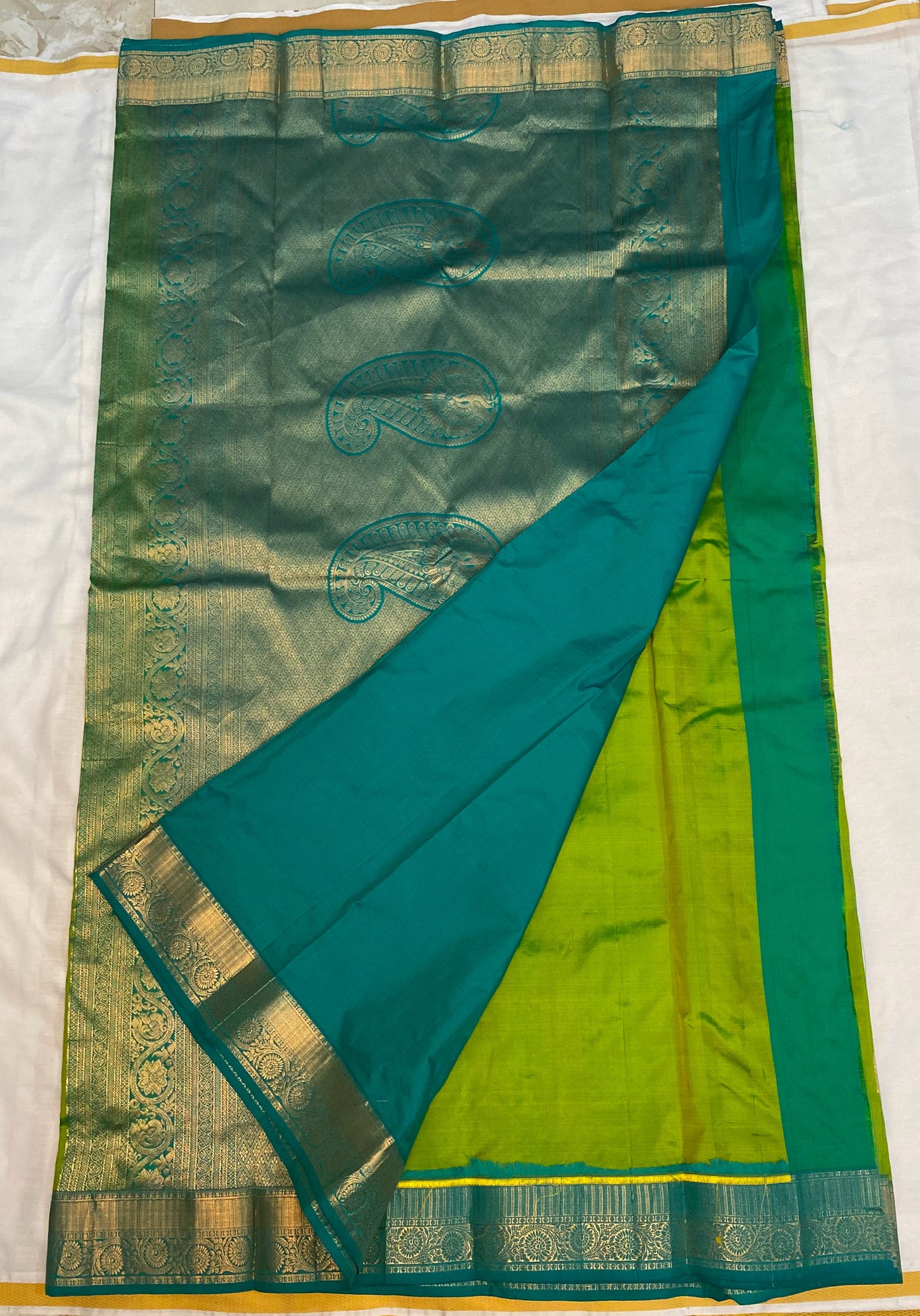 Kanchi Silk Saree with Buttas