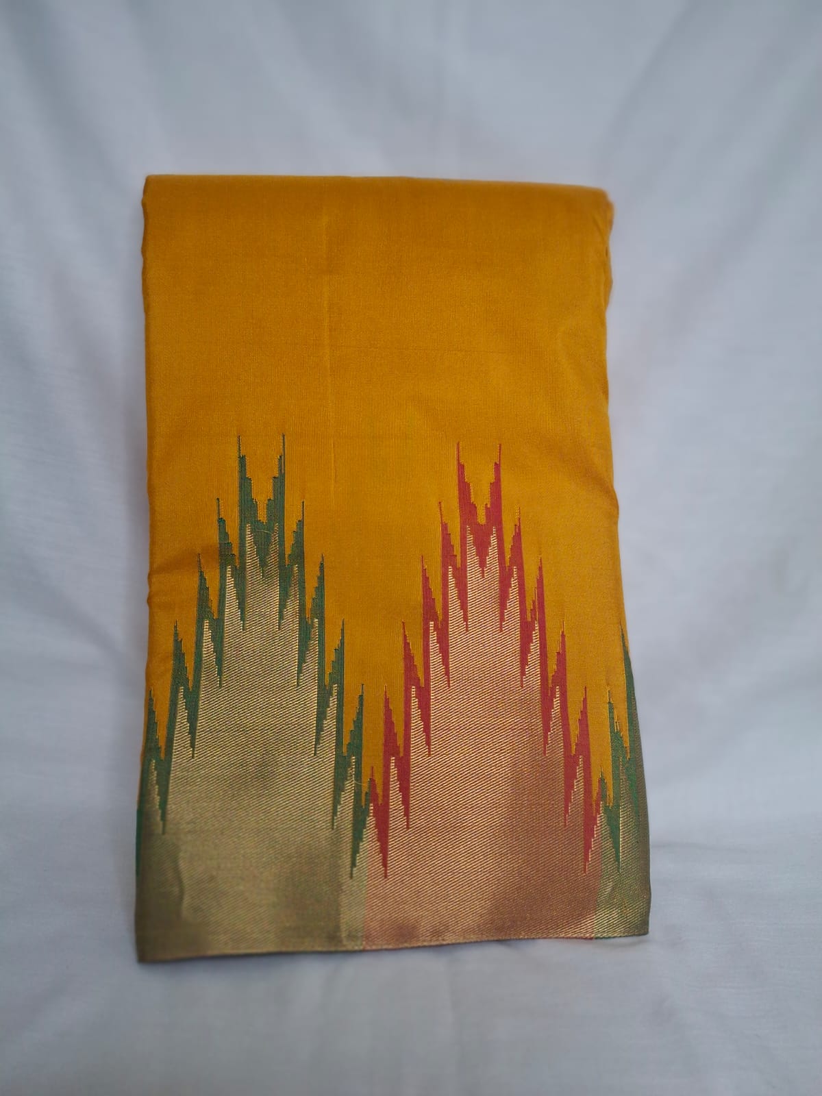 Kanchi Silk Saree with Temple Border