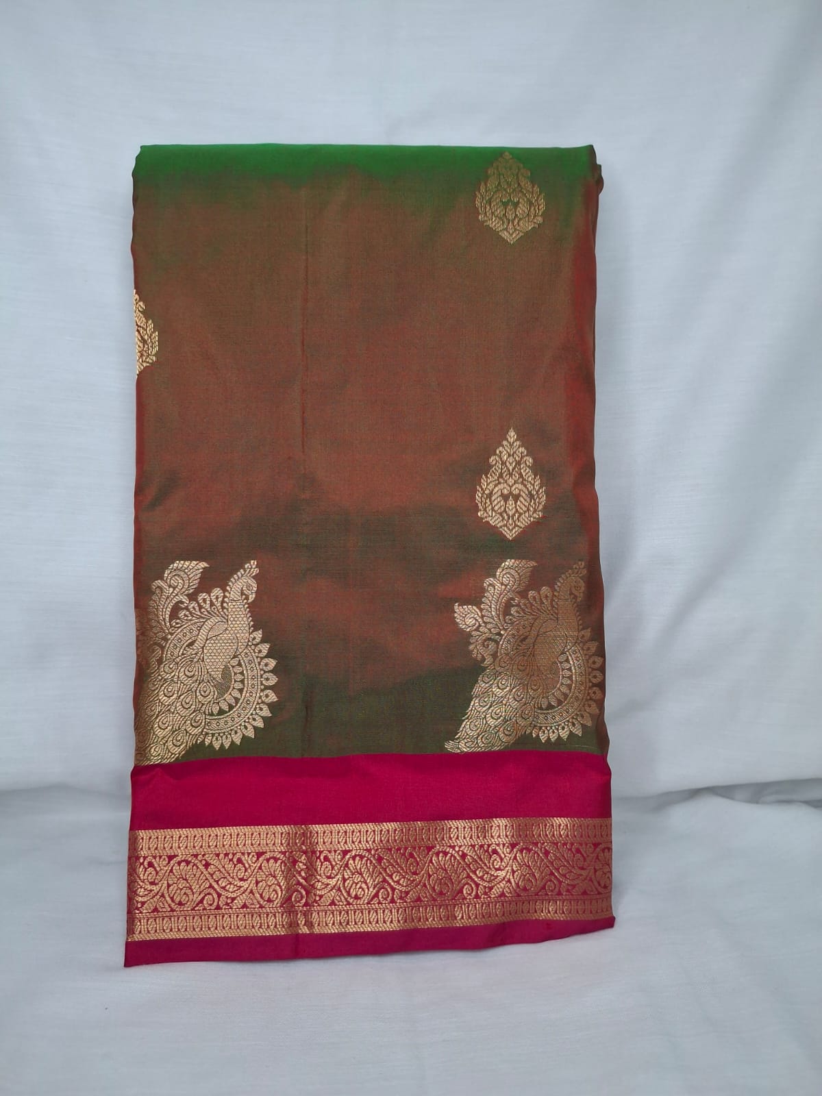 Kanchi Silk Saree with Buttas