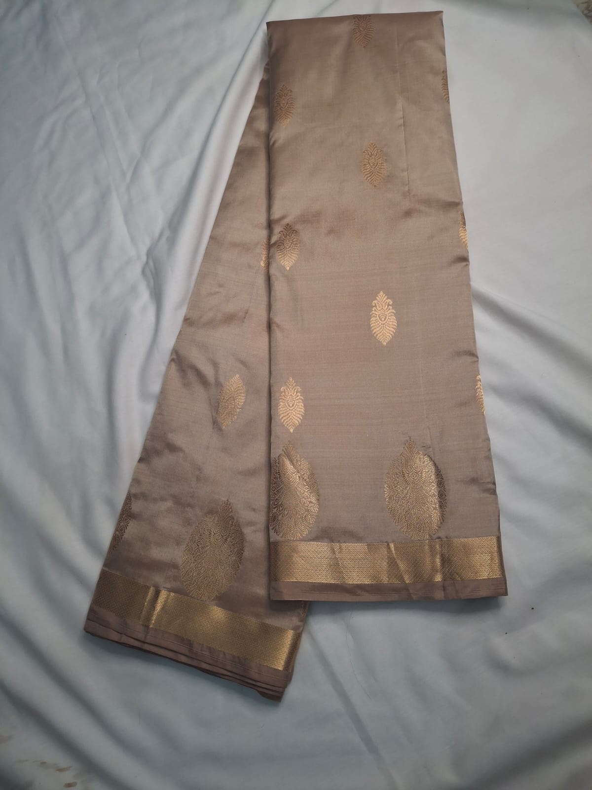 Pure Kanchi Silk Saree with Beat Border