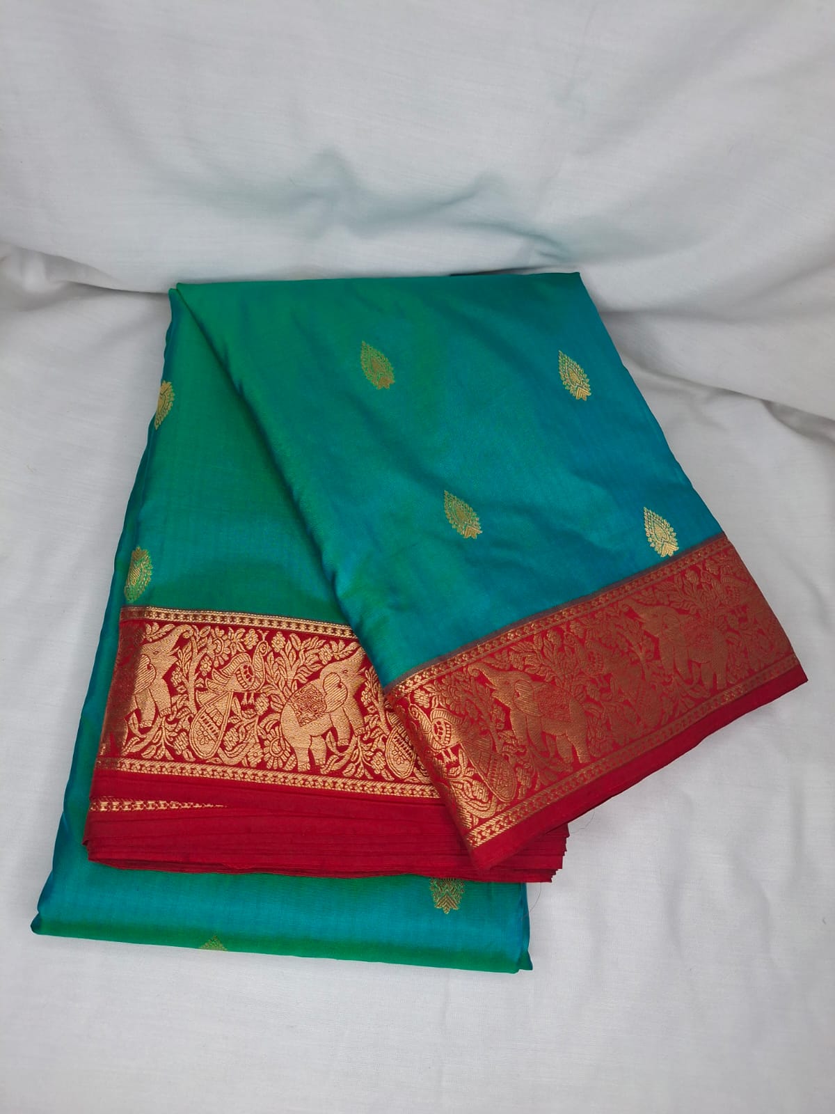 Kanchi Silk Saree with Buttas