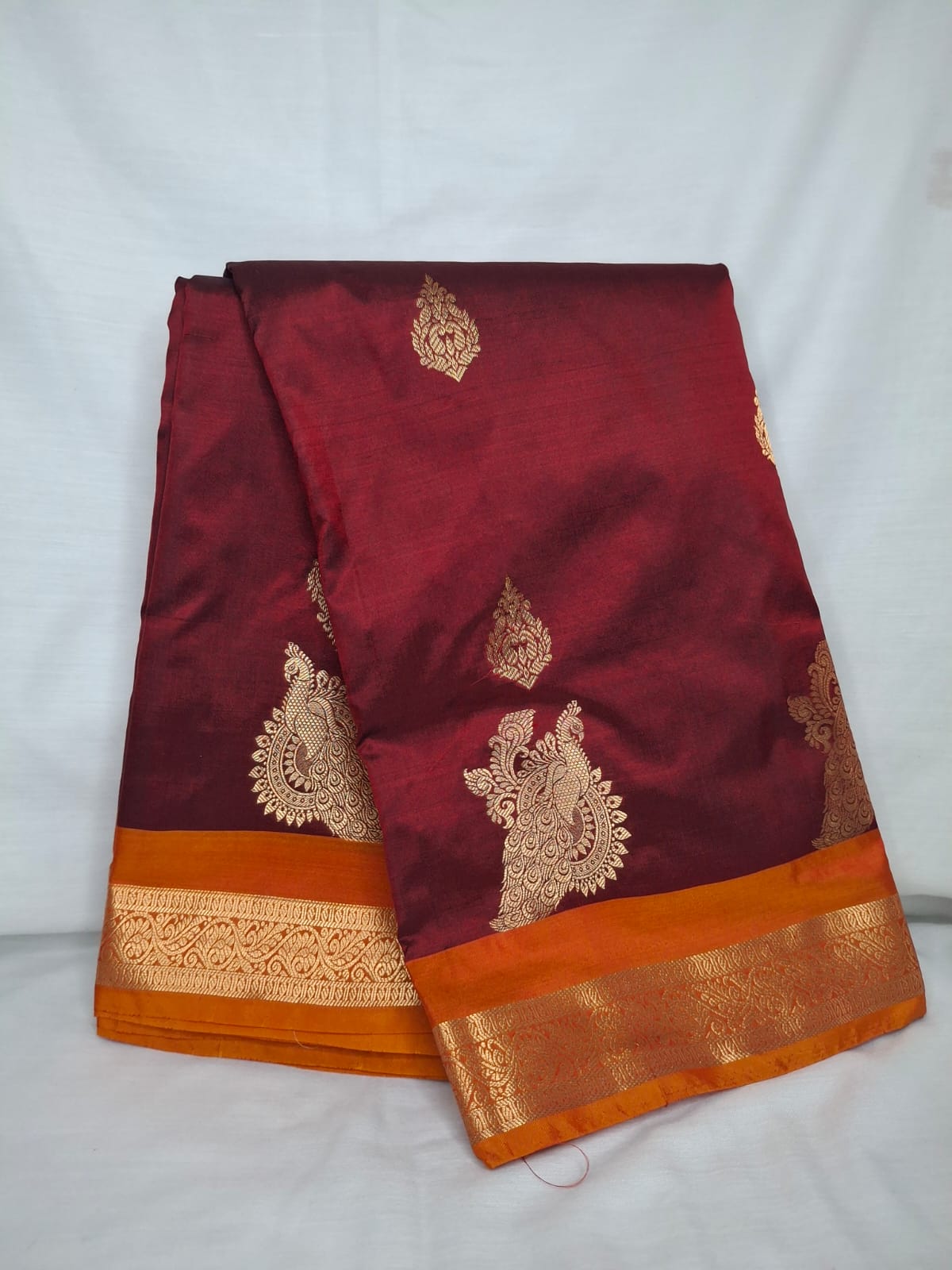 Kanchi Silk Saree with Buttas