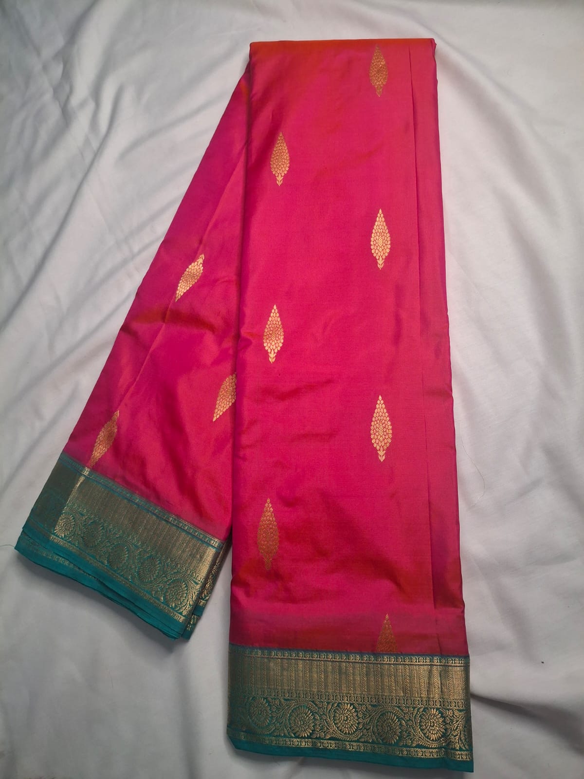 Kanchi Silk Saree with Buttas