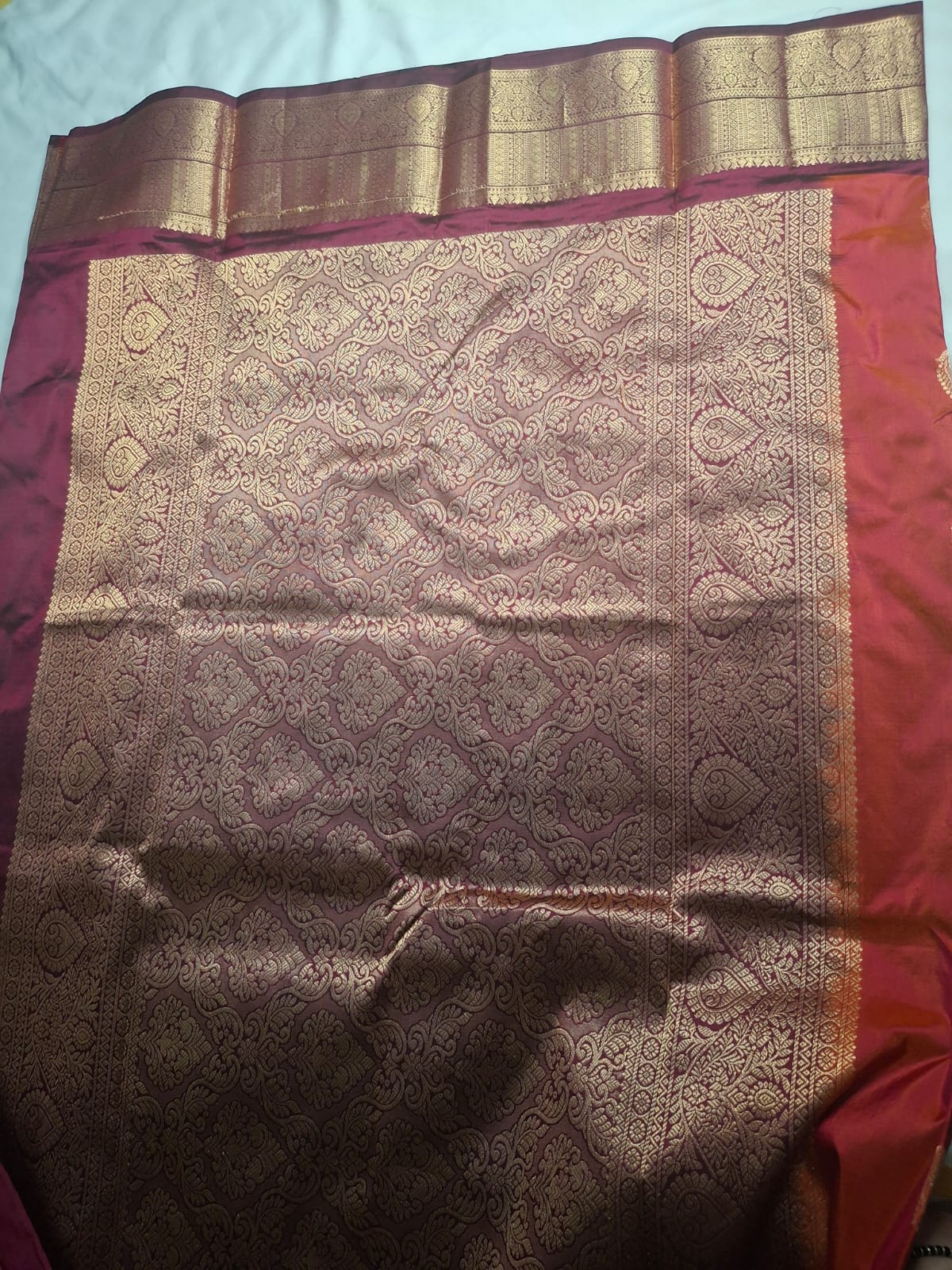 Kanchi Silk Saree with Buttas