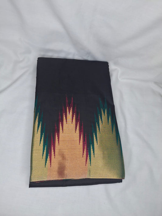 Kanchi Silk Saree with Temple Border