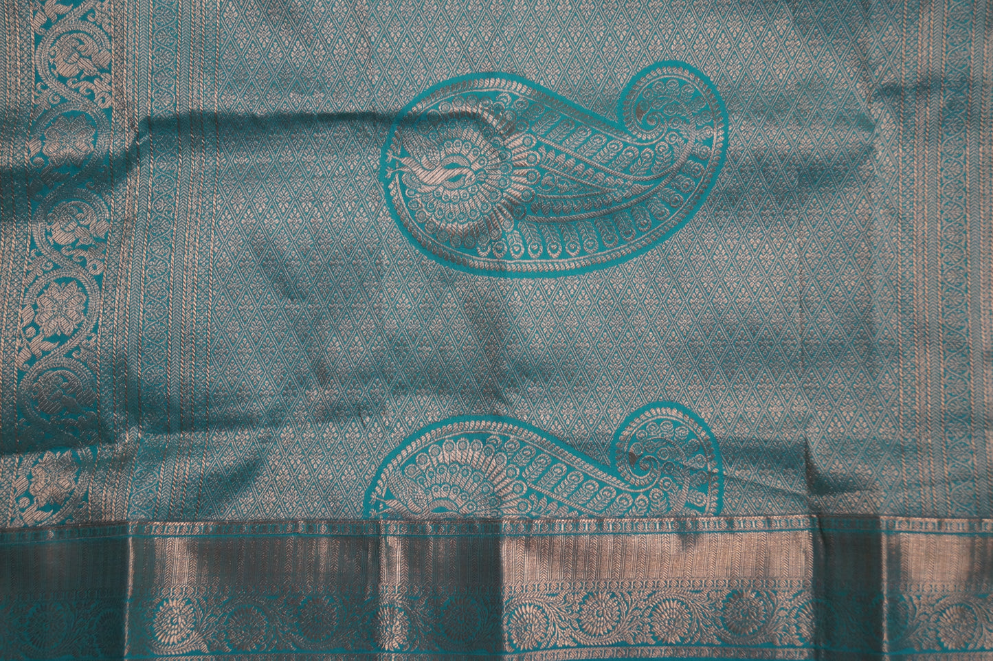 Kanchi Silk Saree with Buttas