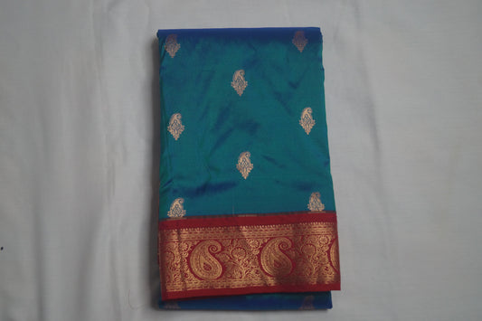 Kanchi Silk Saree with Buttas