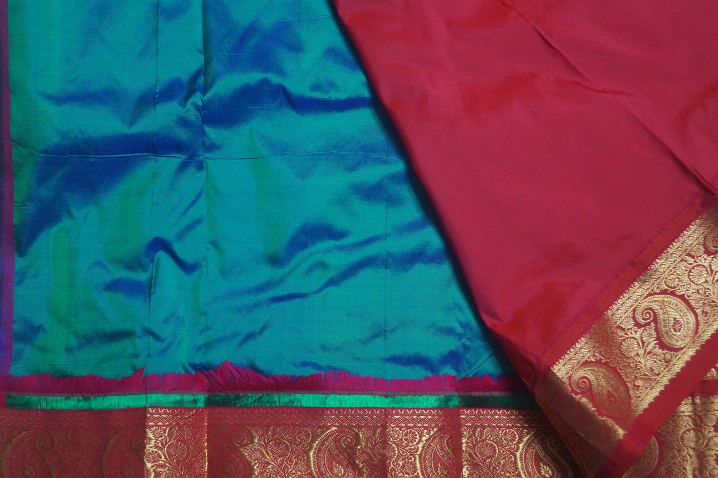 Kanchi Silk Saree with Buttas
