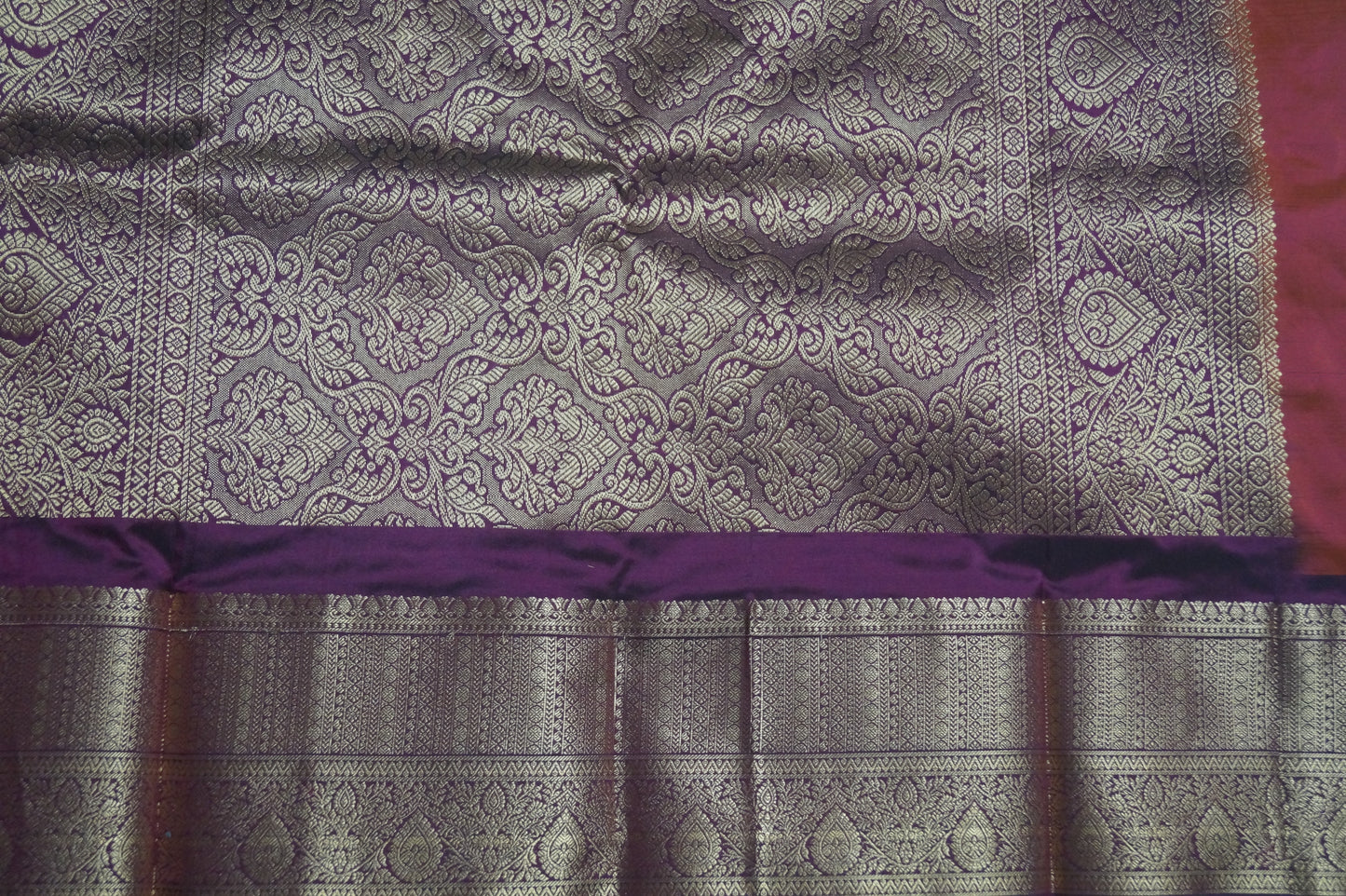 Kanchi Silk Saree with Buttas