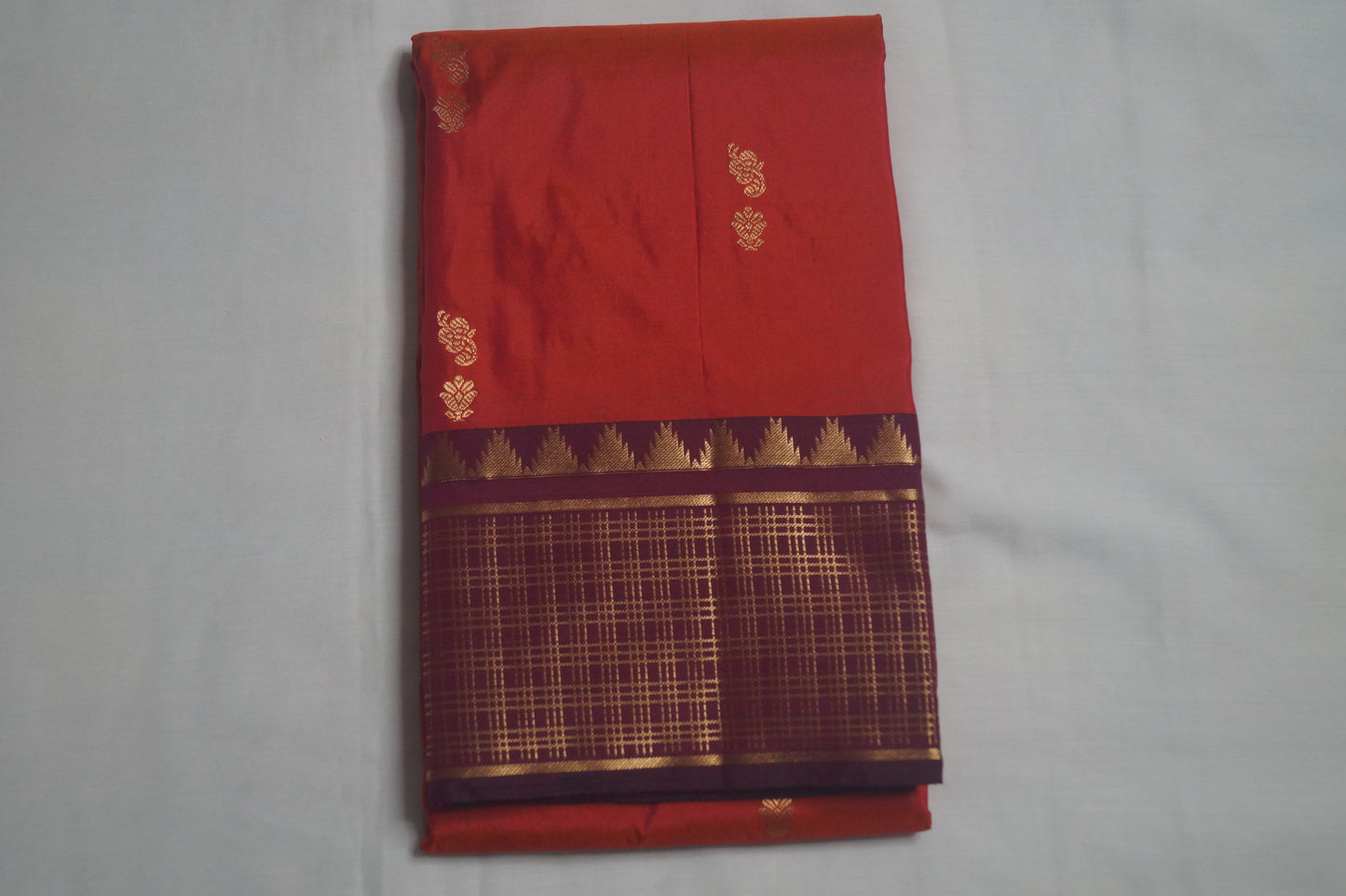Kanchi Silk Saree with Buttas