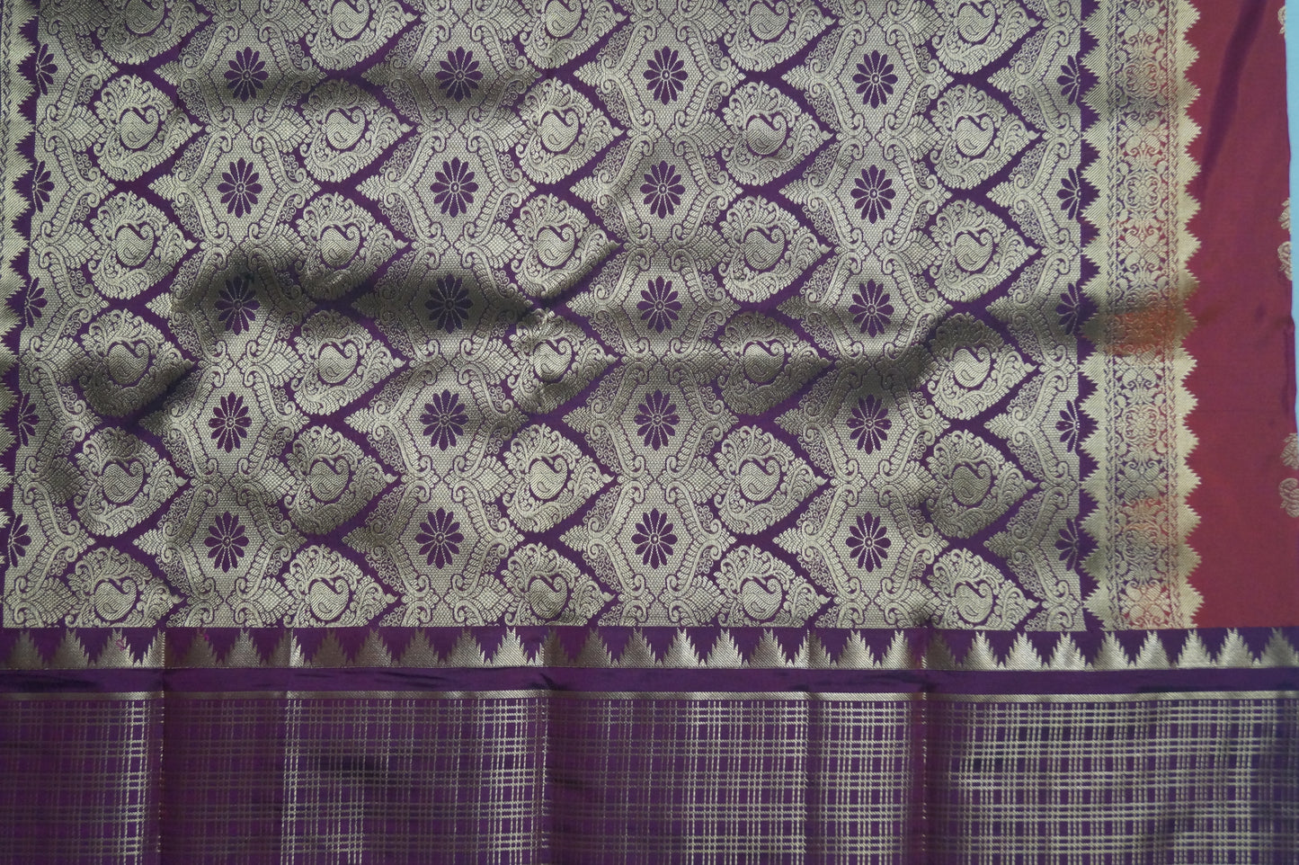 Kanchi Silk Saree with Buttas