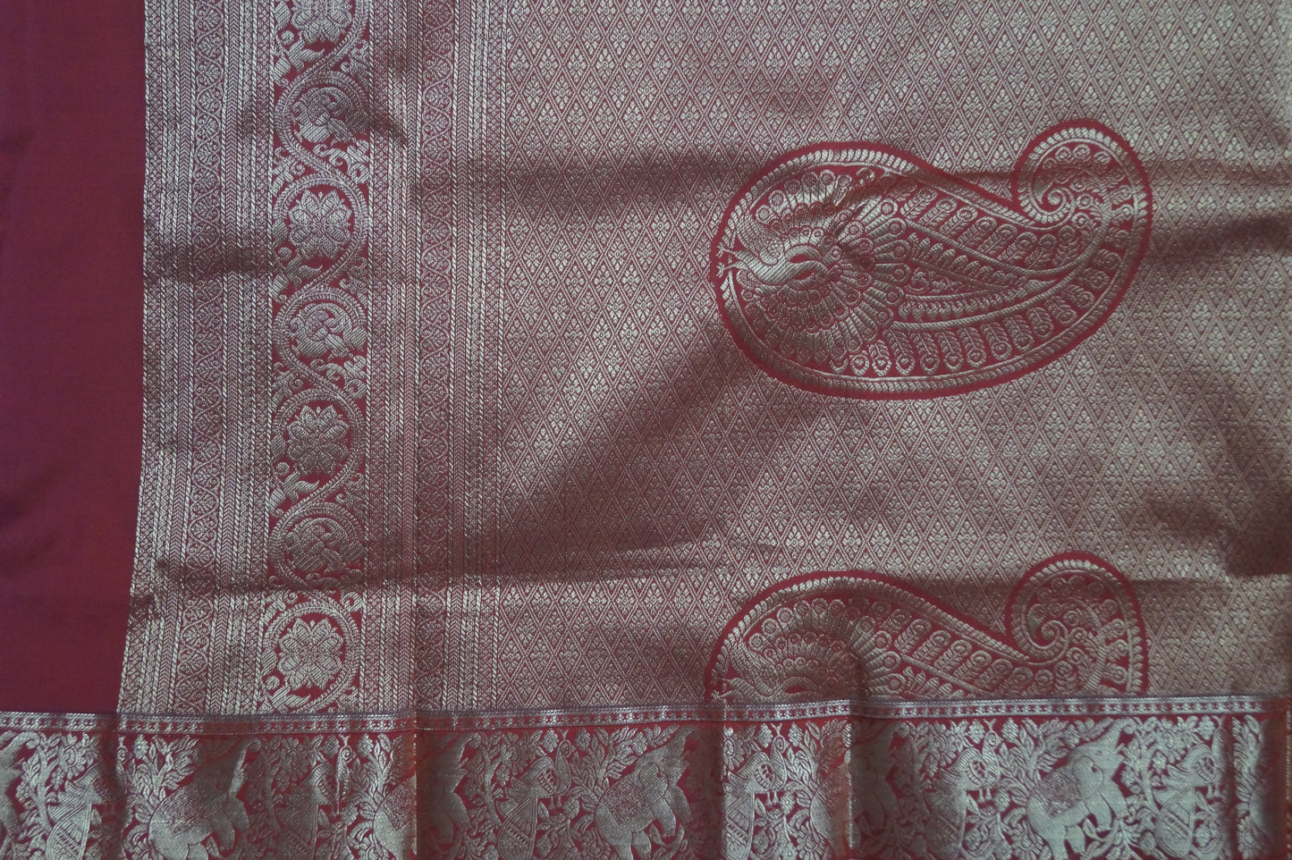 Kanchi Silk Saree with Buttas