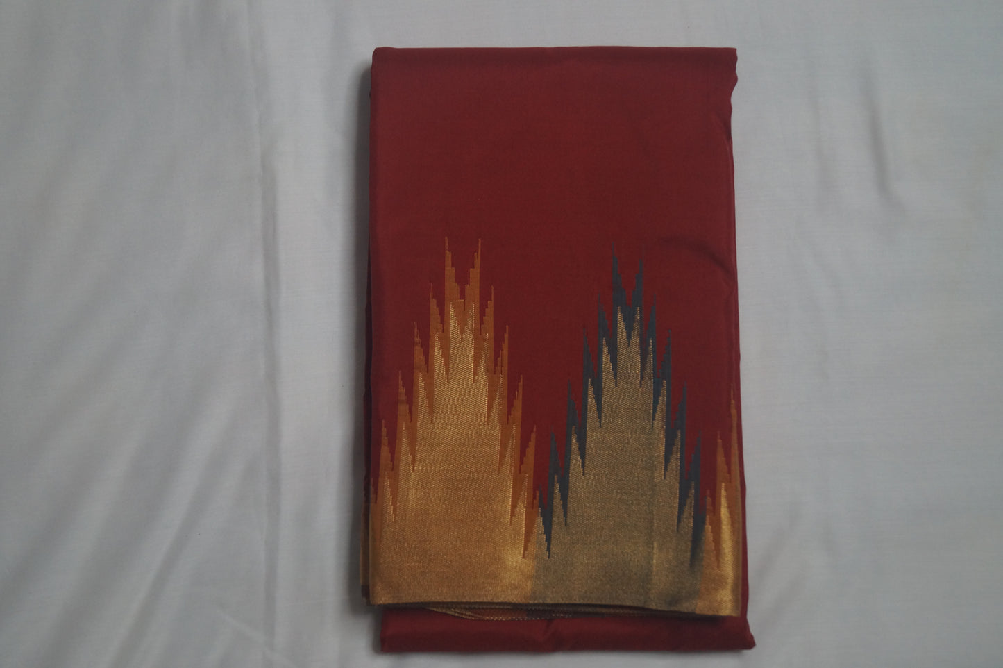 Kanchi Silk Saree with Temple Border