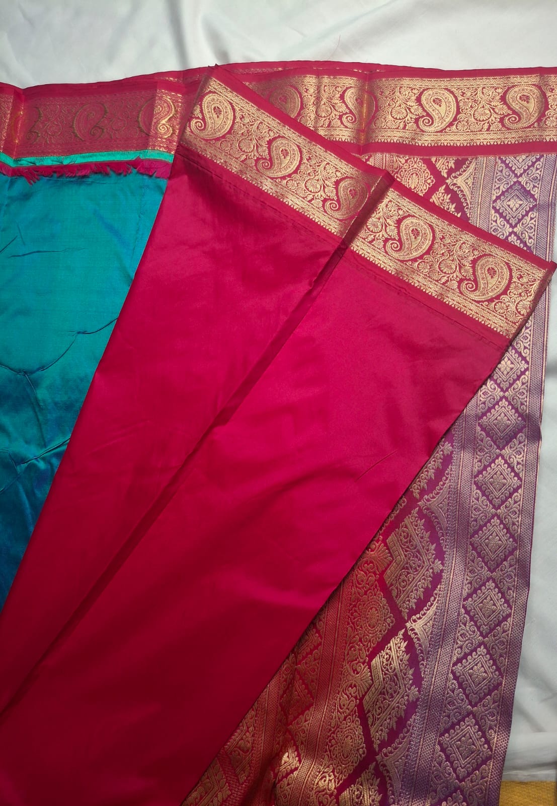 Kanchi Silk Saree with Buttas