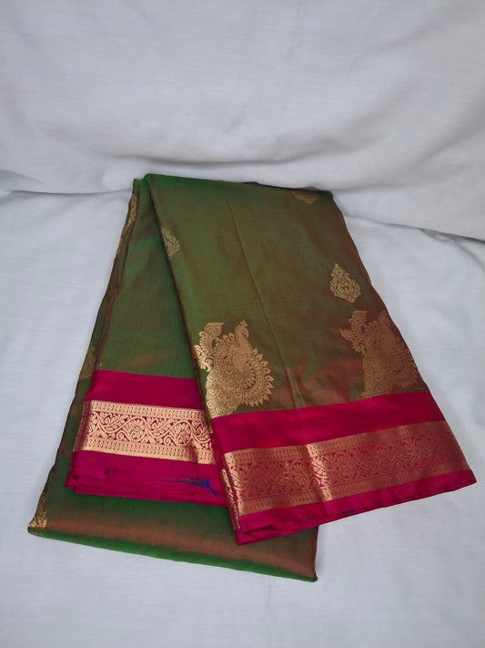 Kanchi Silk Saree with Buttas