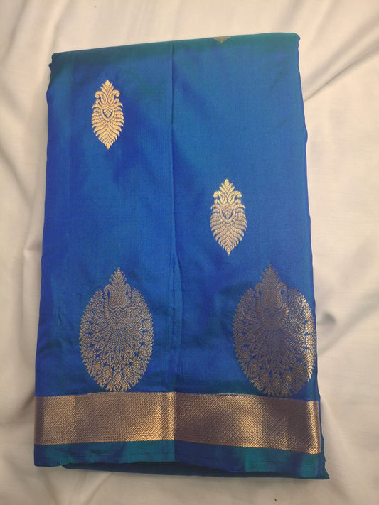 Kanchi Silk Saree with Buttas
