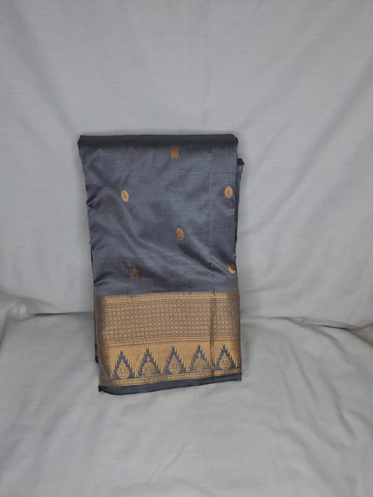 Kanchi Silk Saree with Buttas